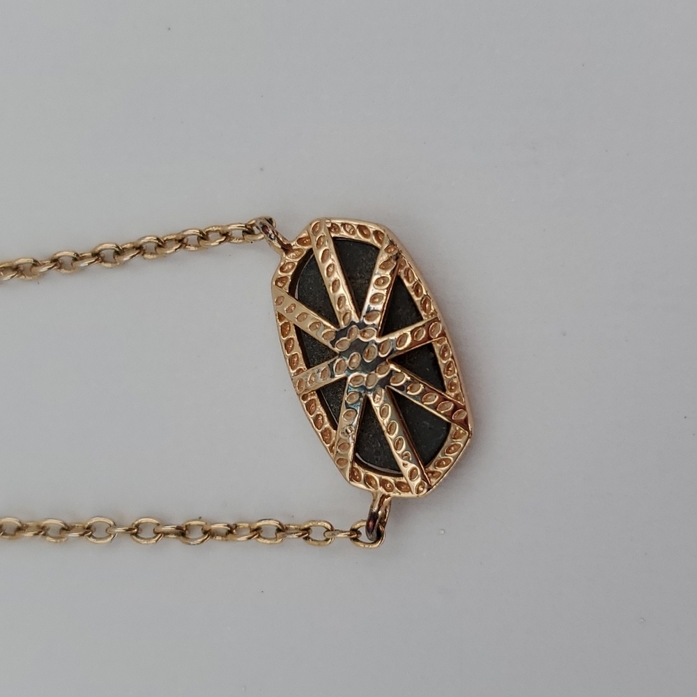 ❤HP❤ Kendra Scott "Elisa" Rose Gold Drusy Necklace - Picture 5 of 8
